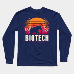 Biotech Bio Technology DNA Mammoth Science Crispr Gene Edit Long Sleeve T-Shirt